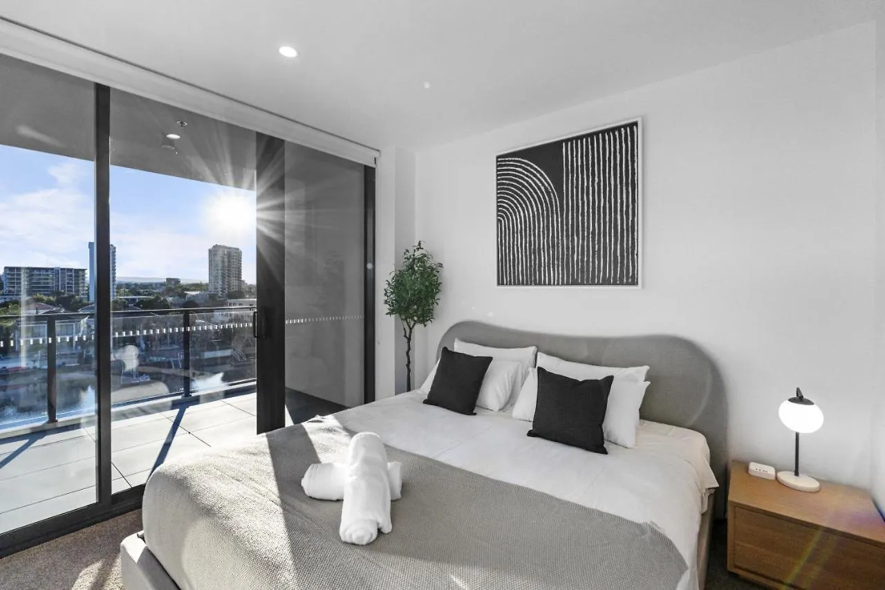 The Sunset - Brand New Riverview 2 Bedroom With Free Parking, Pool & Gym 골드코스트