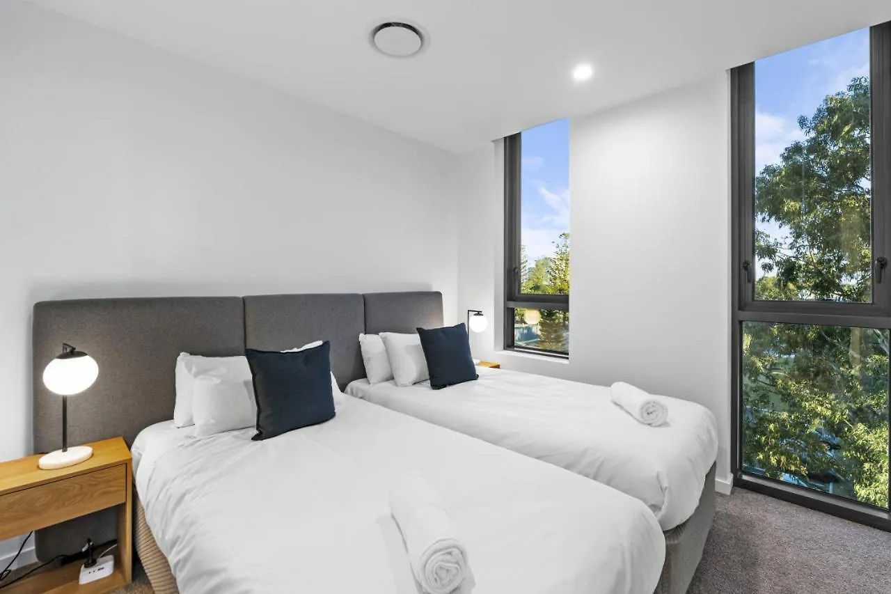 The Sunset - Brand New Riverview 2 Bedroom With Free Parking, Pool & Gym 골드코스트